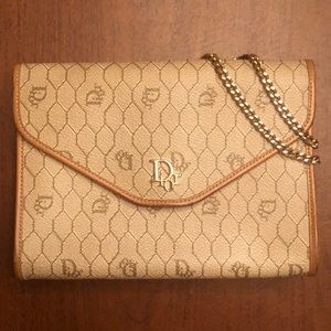 Christian Dior Honeycomb Wallet on Chain